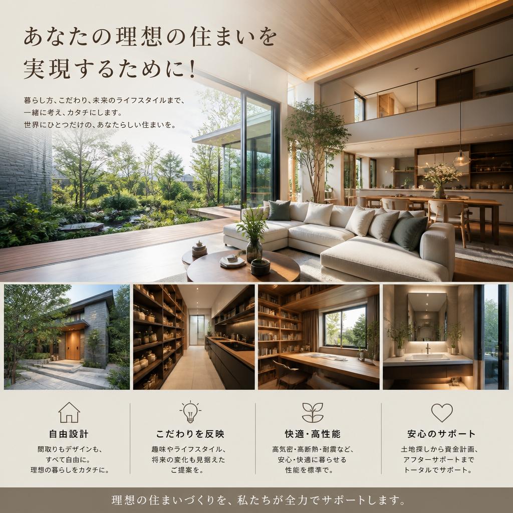 あなたの理想の住まいを実現するために！/茨城県守谷市周辺で注文住宅を建てるなら株式会社壁工房