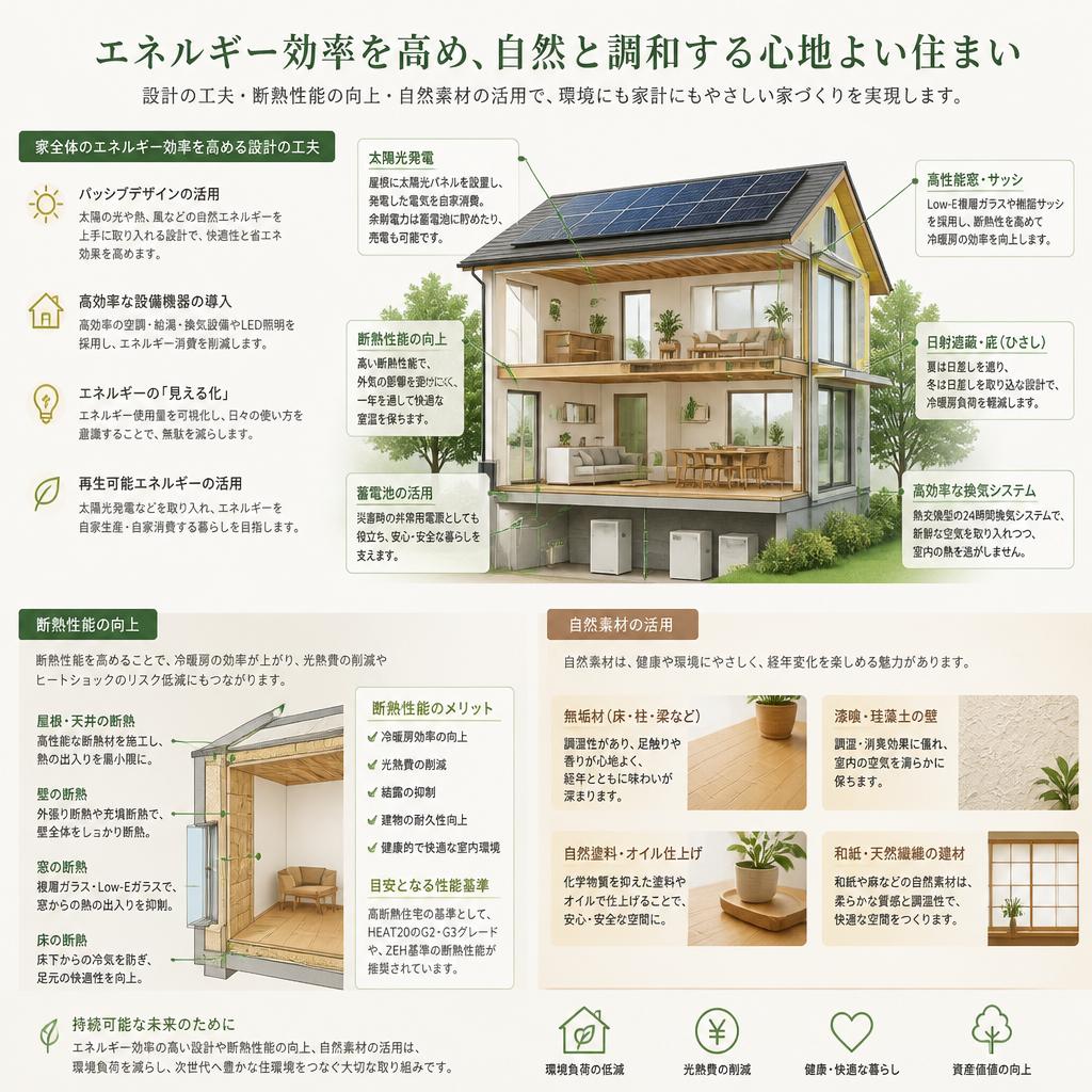 省エネ生活を実現するための設計コンセプト
