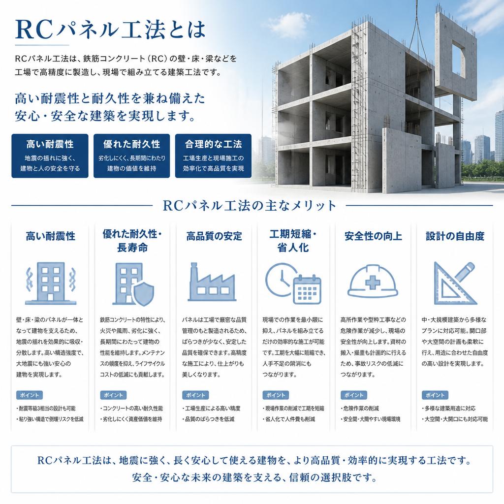 株式会社壁工房のRCパネル工法の特徴