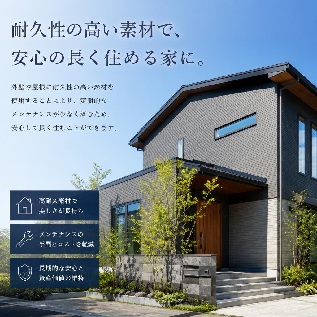 メンテナンスフリーで安心の住環境