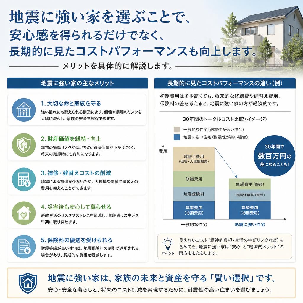 地震に強い家を選ぶメリット