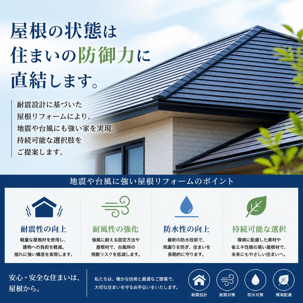 屋根リフォームで安心の住まいを支える