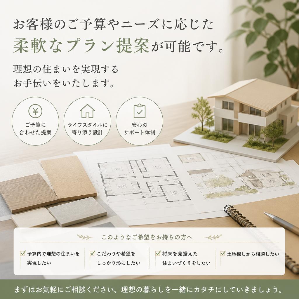 お客様のライフスタイルに応じたプラン提案