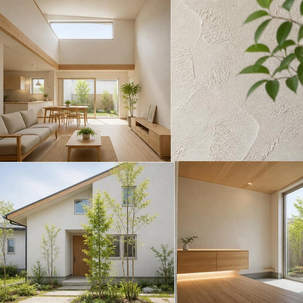 つくばみらい市・守谷市で注文住宅を建てるなら/ 高気密の家だからこそ、室内の壁には「漆喰・珪藻土」という選択を